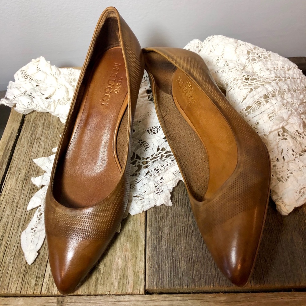 Brown Leather SESTO MEUCCI Heels.
